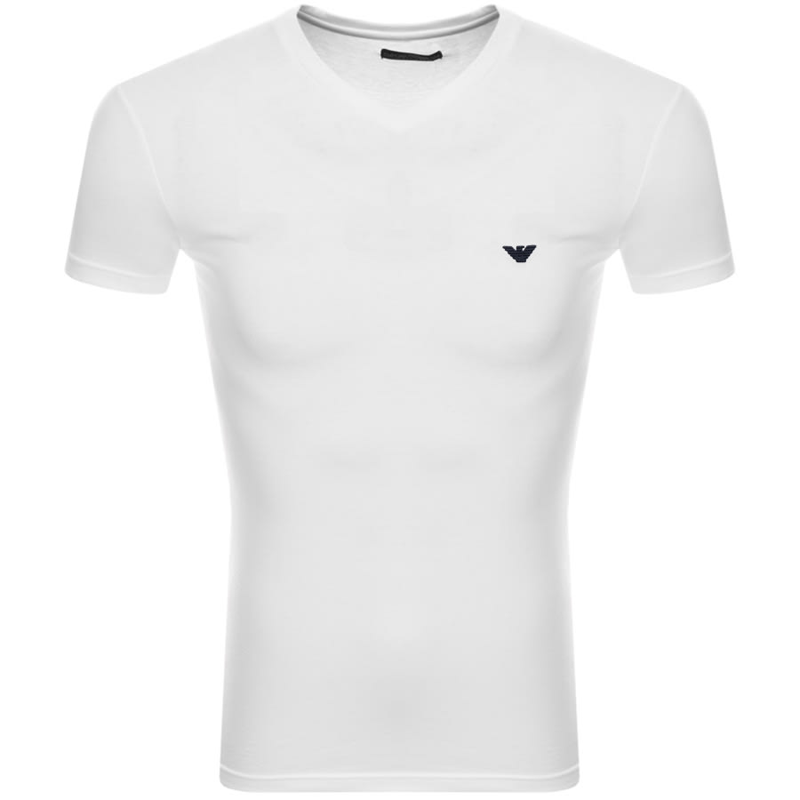 Alternative Image for ProductEmporio Armani V Neck Lounge T Shirt White1